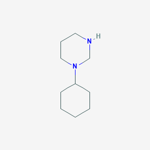 molecular formula C10H20N2 B8389306 N-cyclohexyl-hexahydropyrimidine 