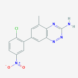 7-(2-Chloro-5-nitro-phenyl)-5-methyl-benzo[1,2,4]triazin-3-ylamine