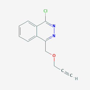 molecular formula C12H9ClN2O B8389343 1-Chloro-4-(prop-2-ynyloxy)methylphthalazine 