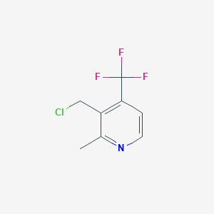molecular formula C8H7ClF3N B8389468 Pyridine, 3-(chloromethyl)-2-methyl-4-(trifluoromethyl)- 