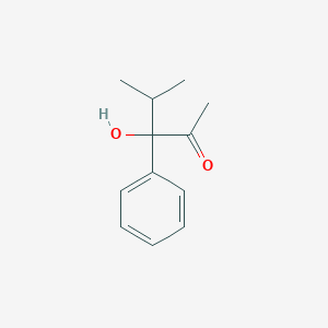 molecular formula C12H16O2 B8389470 3-Hydroxy-4-methyl-3-phenyl-2-pentanone 