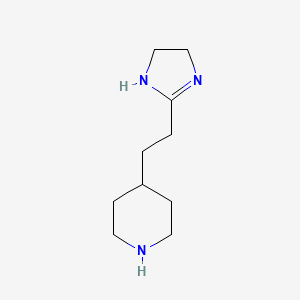 4-[2-(4,5-Dihydro-1H-imidazol-2-yl)ethyl]piperidine