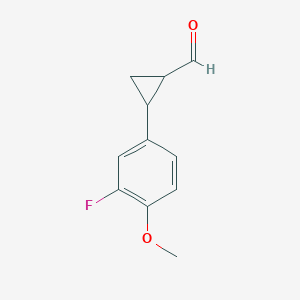 2-(3-Fluoro-4-methoxy-phenyl)-cyclopropanecarbaldehyde