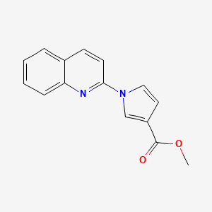 molecular formula C15H12N2O2 B8389565 Methyl 1-(quinolin-2-yl)-1H-pyrrole-3-carboxylate CAS No. 649726-97-6