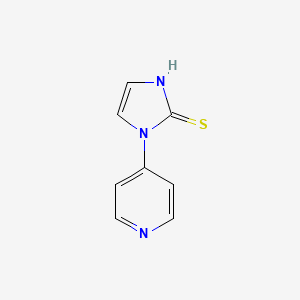 molecular formula C8H7N3S B8389703 1,3-Dihydro-1-(4-pyridyl)-2H-imidazole-2-thione 
