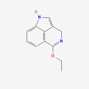 molecular formula C12H12N2O B8389780 5-Ethoxy-1,3-dihydropyrrolo[4,3,2-de]isoquinoline 
