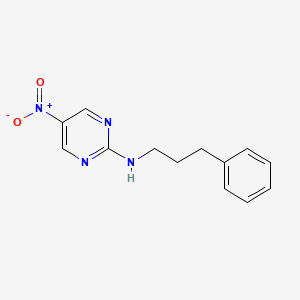 5-nitro-N-(3-phenylpropyl)pyrimidin-2-amine