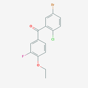 (5-Bromo-2-chloro-phenyl)-(4-ethoxy-3-fluoro-phenyl)methanone
