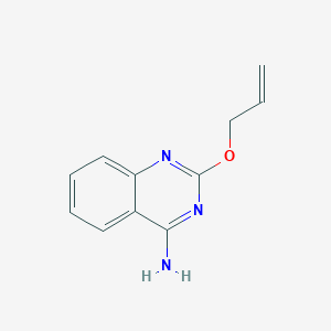 molecular formula C11H11N3O B8389891 2-Allyloxy-4-aminoquinazoline 