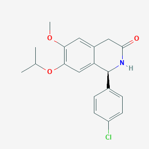(S)-1-(4-Chlorophenyl)-7-isopropoxy-6-methoxy-1,4-dihydroisoquinolin-3(2H)-one