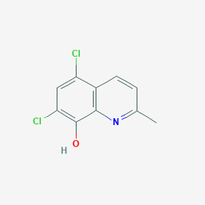 molecular formula C10H7Cl2NO B000839 Chlorquinaldol CAS No. 72-80-0