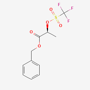 molecular formula C11H11F3O5S B8390039 (S)-2-(trifluoromethanesulphonyloxy)propionic acid benzyl ester CAS No. 93836-48-7