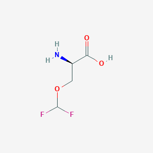 molecular formula C4H7F2NO3 B8390041 D-Serine, O-(difluoromethyl)- 