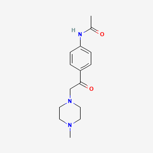 molecular formula C15H21N3O2 B8390060 2-(4-Methylpiperazin-1-yl)-1-(4-acetylamino-phenyl)-ethanone 