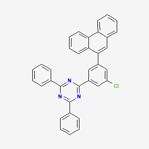 molecular formula C35H22ClN3 B8390138 2-[3-Chloro-5-(9-phenanthryl)phenyl]-4,6-diphenyl-1,3,5-triazine 
