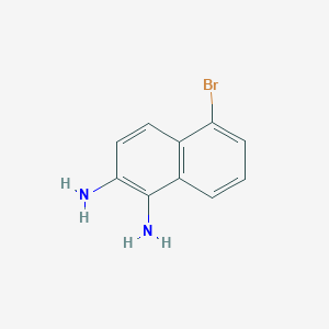 molecular formula C10H9BrN2 B8390144 1,2-Diamino-5-bromonaphthalene 