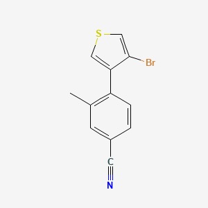 4-(4-Bromothiophen-3-yl)-3-methylbenzonitrile