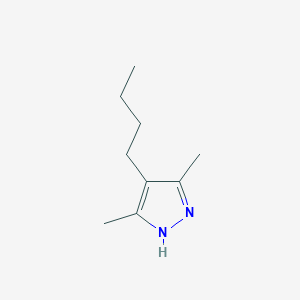 molecular formula C9H16N2 B8390242 4-butyl-3,5-dimethyl-1H-pyrazole CAS No. 13753-54-3