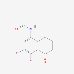 molecular formula C12H11F2NO2 B8390245 5-Acetylamino-7,8-difluoro-1-tetralone 