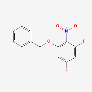 molecular formula C13H9F2NO3 B8390281 2-Benzyloxy-4,6-difluoronitrobenzene 