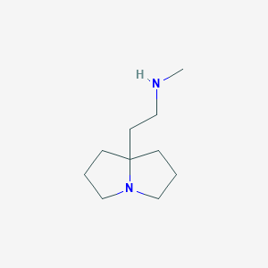 molecular formula C10H20N2 B8390335 5-(2-Methylaminoethyl)-1-azabicyclo[3.3.0]octane 