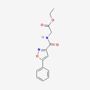 [(5-Phenyl-isoxazole-3-carbonyl)-amino]-acetic acid ethyl ester