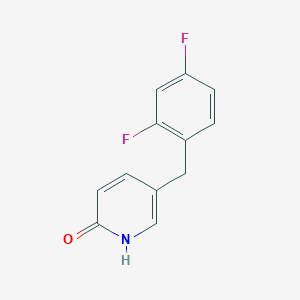 molecular formula C12H9F2NO B8390363 5-(2,4-difluorobenzyl)pyridin-2(1H)-one 