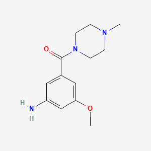 3-Methoxy-5-[(4-methylpiperazin-1-yl)carbonyl]aniline