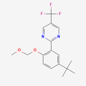 2-(5-(Tert-butyl)-2-(methoxymethoxy)phenyl)-5-(trifluoromethyl)pyrimidine