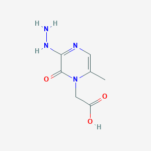 1-Carboxymethyl-3-hydrazino-6-methylpyrazinone