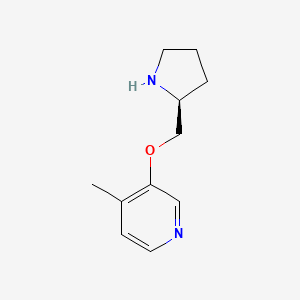 4-methyl-3-(2-(S)-pyrrolidinylmethoxy)pyridine