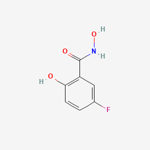 molecular formula C7H6FNO3 B8390529 5-Fluorosalicylhydroxamic acid 