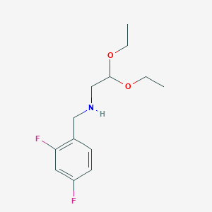 molecular formula C13H19F2NO2 B8390550 N-(2,4-difluorobenzyl)-2,2-diethoxyethanamine 