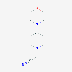 molecular formula C11H19N3O B8390552 (4-Morpholin-4-yl-piperidin-1-yl)-acetonitrile 