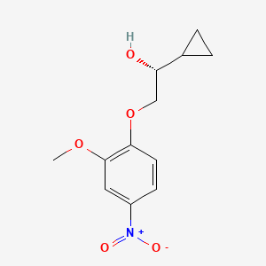 (1R)-1-cyclopropyl-2-(2-methoxy-4-nitrophenoxy)ethan-1-ol