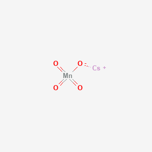 molecular formula CsMnO4 B083906 高锰酸（HMnO4），铯盐 CAS No. 13456-28-5