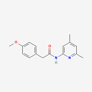 molecular formula C16H18N2O2 B8390616 N-(4,6-Dimethyl-pyridin-2-yl)-2-(4-methoxy-phenyl)-acetamide 