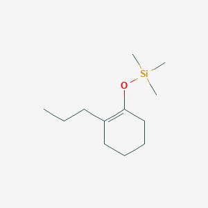 molecular formula C12H24OSi B8390631 Trimethyl(2-propylcyclohex-1-enyloxy)silane 