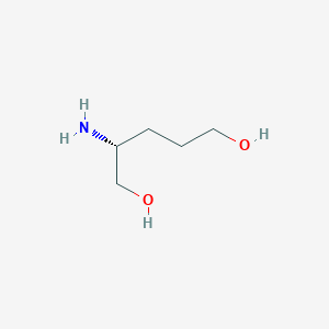 molecular formula C5H13NO2 B8390635 (2R)-2-aminopentan-1,5-diol 