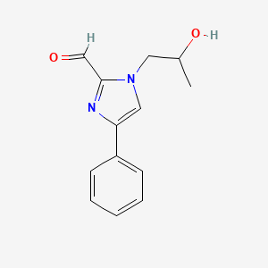 molecular formula C13H14N2O2 B8390856 1-(2-Hydroxypropyl)-4-Phenyl-1H-imidazole-2-carbaldehyde 