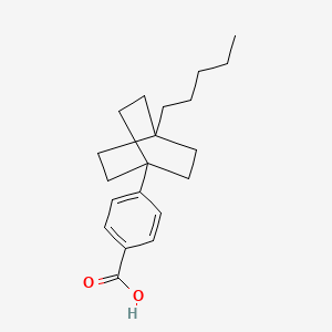 molecular formula C20H28O2 B8390879 4-(4-Pentylbicyclo[2.2.2]octan-1-yl)benzoic acid CAS No. 74446-95-0