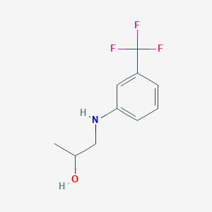 molecular formula C10H12F3NO B8390910 N-(beta-hydroxypropyl)-3-trifluoromethyl-aniline 