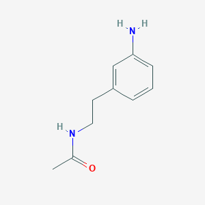 molecular formula C10H14N2O B8390918 N-Acetyl-N-(3-aminophenethyl)amine 