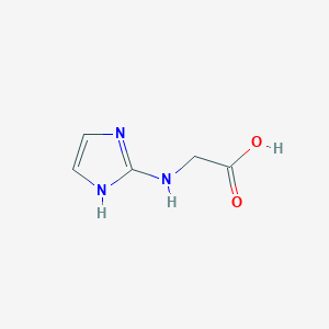 molecular formula C5H7N3O2 B8390968 2-(1H-imidazol-2-ylamino)acetic acid 
