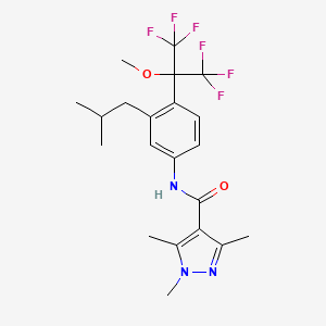 molecular formula C21H25F6N3O2 B8391007 Pyflubumide-des(2-methyl-1oxopropyl) 