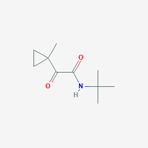 molecular formula C10H17NO2 B8391011 (1-Methylcyclopropyl)-glyoxylic acid tert-butylamide 
