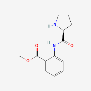 molecular formula C13H16N2O3 B8391017 (S)-proline 2-methoxycarbonylphenylamide 