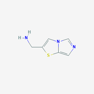 molecular formula C6H7N3S B8391035 2-Aminomethylimidazo[5,1-b]thiazole 