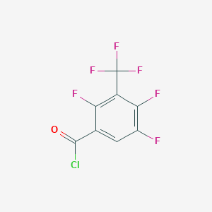molecular formula C8HClF6O B8391042 2,4,5-Trifluoro-3-trifluoromethylbenzoic acid chloride 