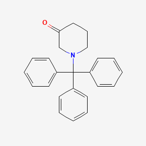 molecular formula C24H23NO B8391139 1-Tritylpiperidin-3-one 